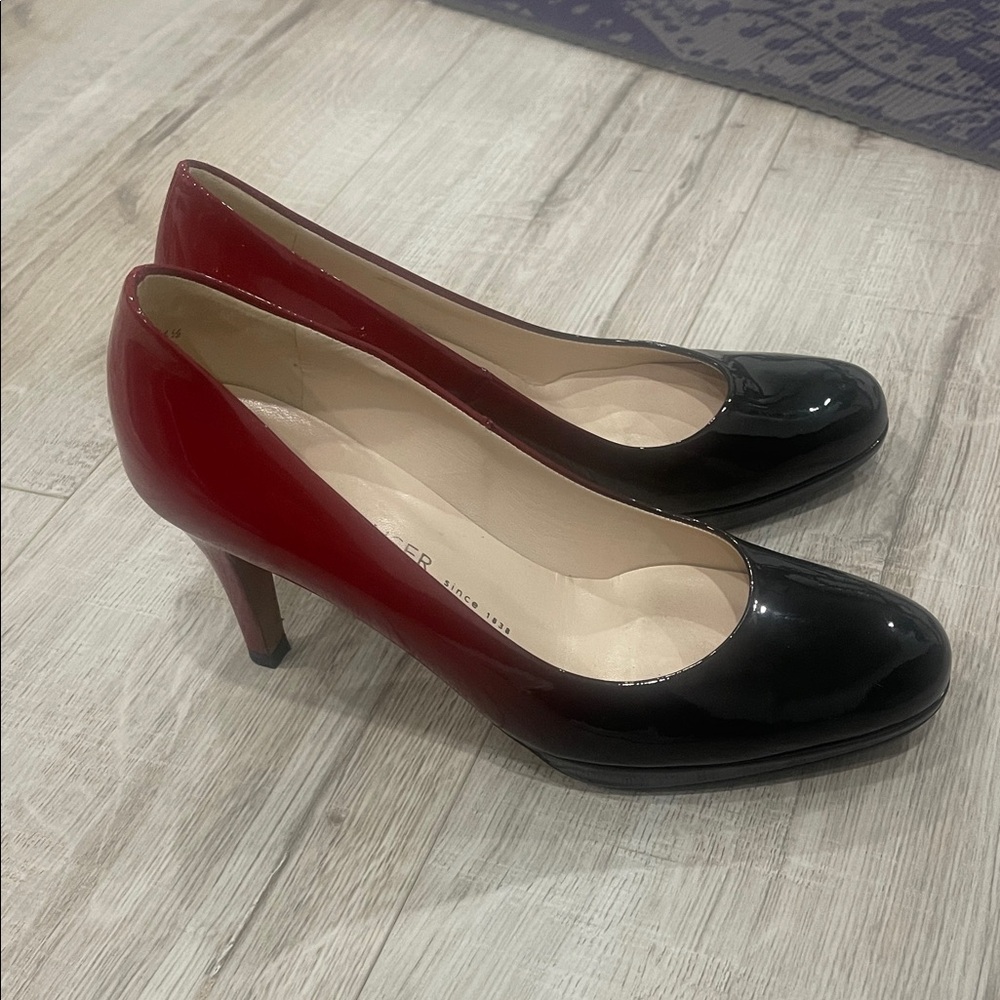 Peter Kaiser Black red pumps Sz 7